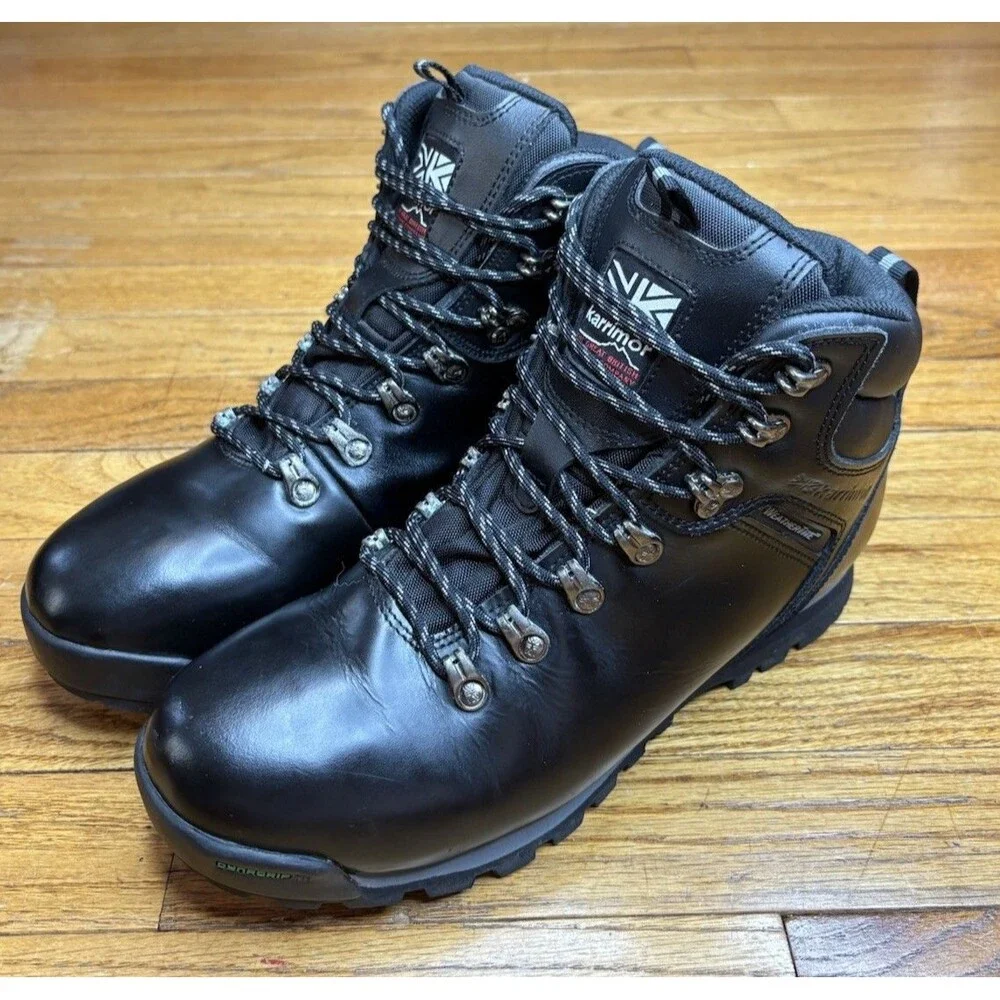 Karrimor KSB Munro Waterproof Leather Hiking Boots Mens US 9 Black Walking Trail